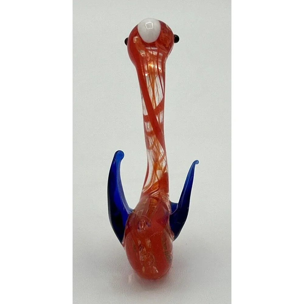 Vintage‎ Unique Blown Glass Swan Figurine 3